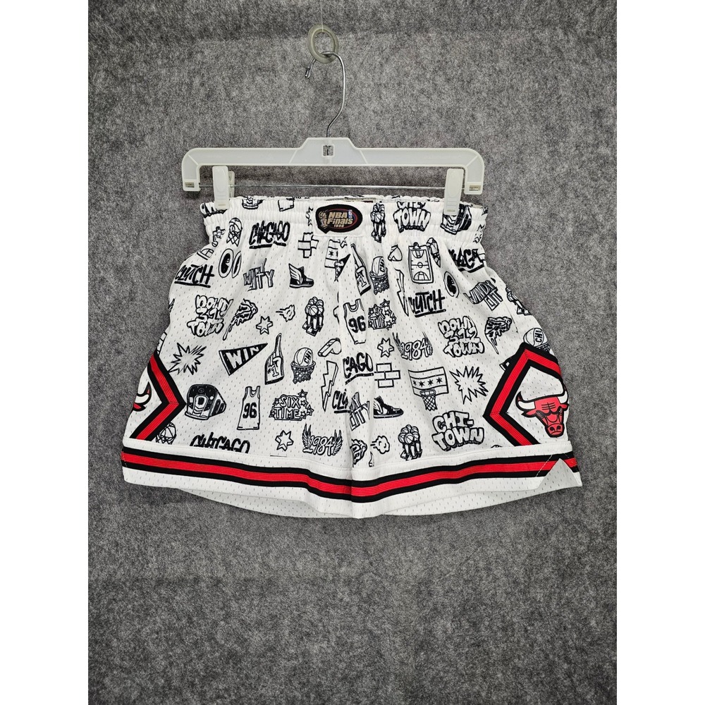 Mitchell Ness NBA Finals 1996 Chicago Bulls Hardwood Classics‎  Print Shorts